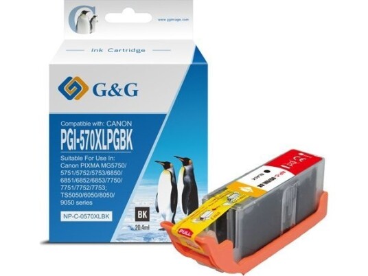 G&G G&G-Kompatibel Blekk/Z-Blekk Pgi-570Xlbk Svart Np-C-0Pg570xlbk For Canon Pixma Mg5700 Mg5750 Mg5751 Mg5752 Mg5753 Mg68 G&G G&G-Kompatibel Blekk/Z-Blekk Pgi-570Xlbk Svart Np-C-0Pg570xlbk For Canon Pixma Mg5700 Mg5750 Mg5751 Mg5752 Mg5753 Mg68