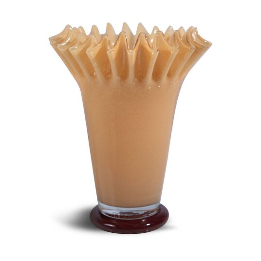 Byon Lori vase 28 cm Yellow-bordeaux