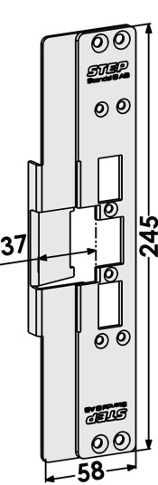 Step St6519 Stolpe For Wicona Profilsystem 37mm