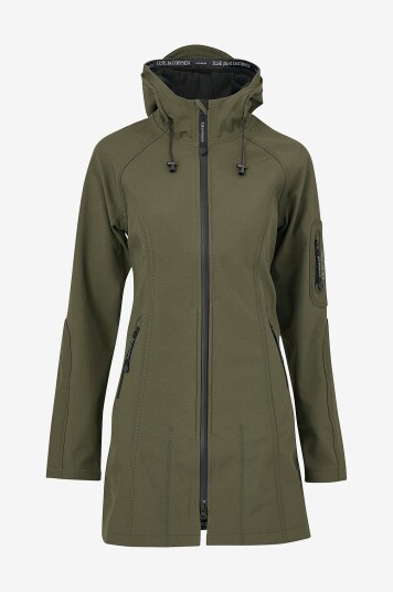 Ilse Jacobsen Softshell Regnfrakk Rain37 Grønn Ilse Jacobsen Softshell Regnfrakk Rain37 Grønn