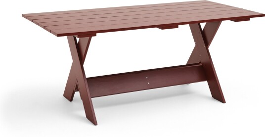 Hay - Crate Dining Table L180 - Iron Red - Utendørs Spisebord - Gerrit Rietveld - Rød - Tre