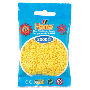 Hama Mini Perler 501-03 Gul 2000 stk Hama Mini Perler 501-03 Gul 2000 stk