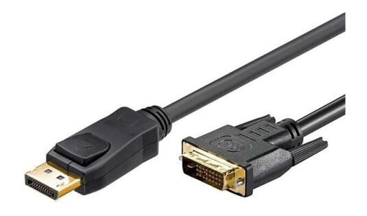 Pro DisplayPort til DVI-D Kabel 2m Svart Pro DisplayPort til DVI-D Kabel 2m Svart