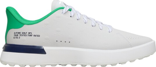 G/Fore G.112 Embossed Skull & Tees Golfsko herre Snow Clover