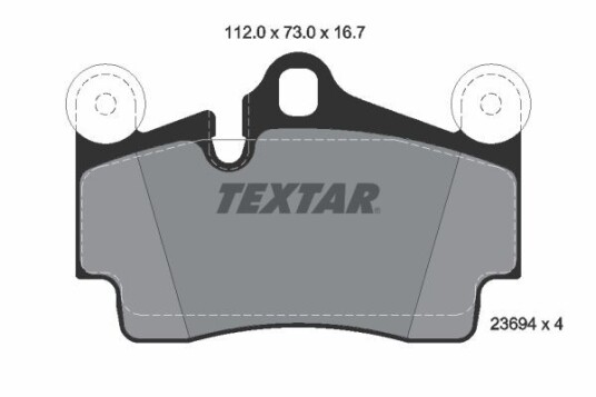 Bremseklosser TEXTAR 2369402 Bremseklosser TEXTAR 2369402