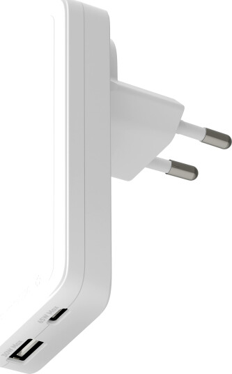 Dbramante1928 Re-Charge Pro EU Slank 65W USB-C og USB-A Mobillader Hvit