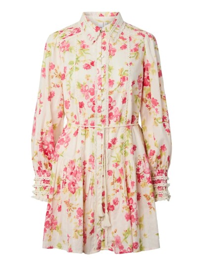 YAS Yassomelli Ls Shirt Dress   D2D   Multi/patterned   36