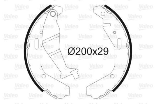 Bremsesko sett VALEO 564102