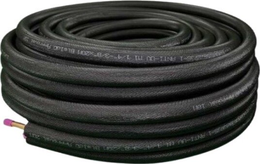 Dobbelt Kopper-Rør 1/4"-5/8" 30 M Med Fi - (30 Meter)