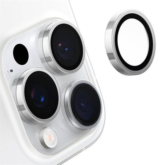 Torras Lensguard Kameraglass i Grå for iPhone 16 Pro - Optimal Beskyttelse