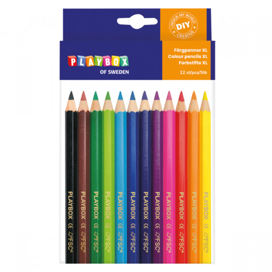 Playbox Fargeblyanter XL 12-set