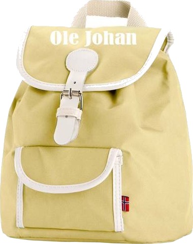 Blafre Barnesekk 8,5 Liter Med Navn, Lys Gul Blafre Barnesekk 8,5 Liter Med Navn, Lys Gul
