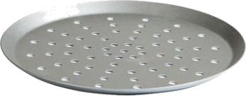 Pizzapan Ø29x1.3 Cm Med Kant Perforeret Aluminium,Stk