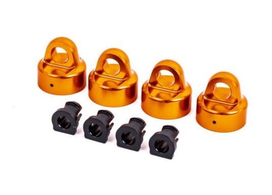 Traxxas 9664T Shock Caps Alu Orange GTX 4