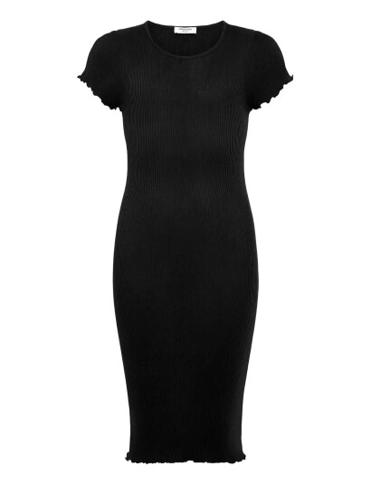 Rosemunde Kids Rkbalta Modal Ss Midi Dress Black 176