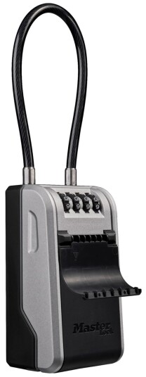 Master Lock 5482EURD N??kkelboks med fleksibel b??yle ??? opptil 10 n??kler ??? sort