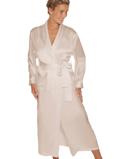 Lady Avenue Pure Silk Robe-Xl XL