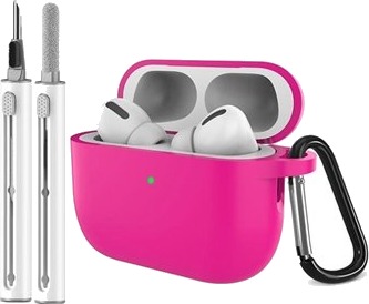 MTP Products AirPods Pro 3 silikonetui med karabinkrok og rengjøringspenn Varm Rosa MTP Products AirPods Pro 3 silikonetui med karabinkrok og rengjøringspenn Varm Rosa