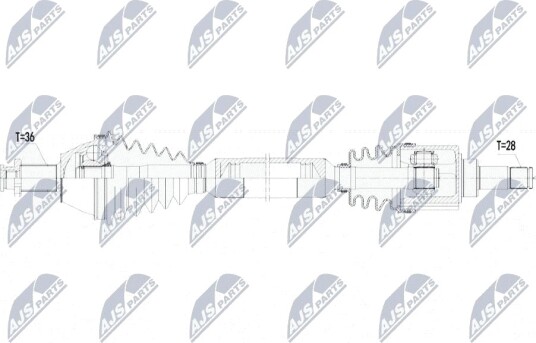 Nty Drivaksel NTY NPW VW 071