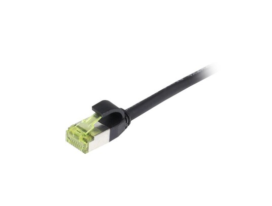 Synergy RJ45 Nettverkskabel Cat6a S/FTP Slim 15m Sort