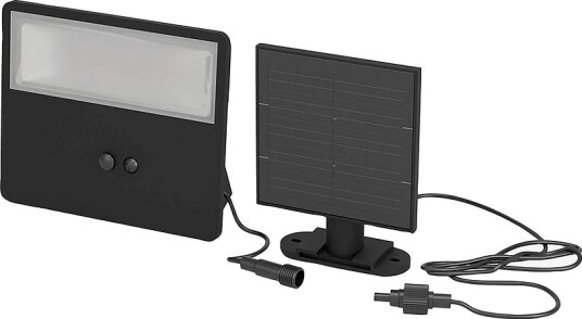 EGLO Solcellelys Panettieri With Sensor 1500 Lumen Svart Solcellelamper