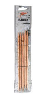 Järbo Björk Strømpepinner i Bjørk 20cm 6,00mm / 7.9in US10