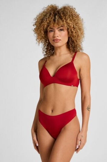 Hunkemöller Usynlig grunnleggende thong Rød