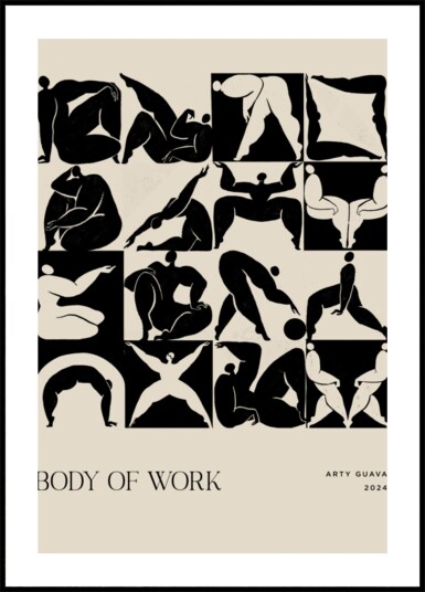 Body of Work Noir Plakat / 40x50 Body of Work Noir Plakat / 40x50
