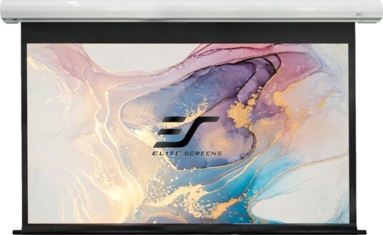 Elite Screens Saker Premium motorisert projektorlerret 120" Hvit