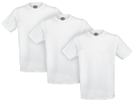 Dickies T-skjorte Dickies T-Shirt 3er-Pack S til XXL Herrer hvit