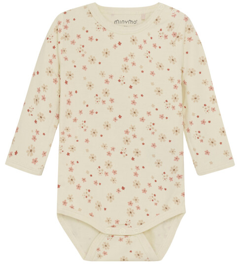 Minymo Body I/e Viskose Dusty Sedertre 50 Langermet Body Beige