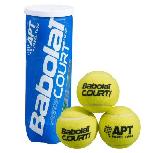 Babolat Court Padel Ballrør 3-stk - OneSize Babolat Court Padel Ballrør 3-stk - OneSize