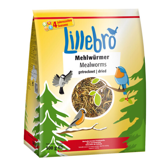 Lillebro Tørkede Melormer 2 X 500 G