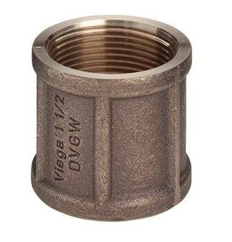 Viega 1/8" Rødgods Hylse for Vann
