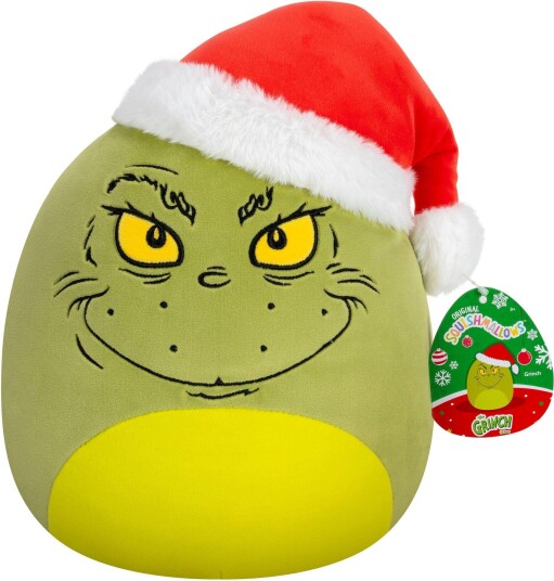 Squishmallows Kosedyr 30 Cm Grinchen Med Nisselue