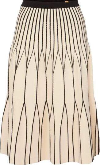 Elisabetta Franchi Dame Skjørt Beige S, Elisabetta Franchi Dame Skjørt Beige S,