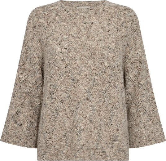 FREE/QUENT Fqestweed Pullover   OYSTER GREY MELANGE   XL