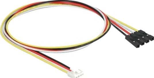 Delock Iot Strøm/Data Kabel 4 Pinners Grove Hann Til Brokabler Hunn 5 A 50 Cm Strømkabel Svart Hvit Gul Rød