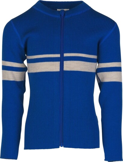 Voksi Cardigan Ull Rib Twilight Blue Voksi 74/80 Cardigan Beige Blå 74 80