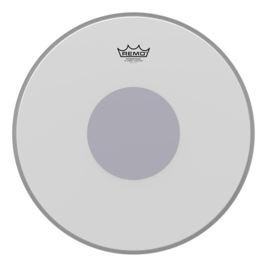 Remo P3-1118-10- Controlled Sound X Coated Black Dot Bass Drumhead 18"
