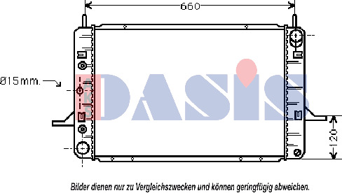 Kondensator, klimaanlegg AKS DASIS 122009N