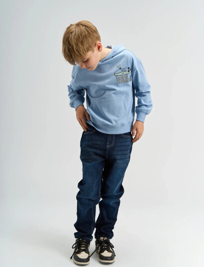 The New Tnsedrick Os Hoodie Blue 98/104 The New Tnsedrick Os Hoodie Blue 98/104