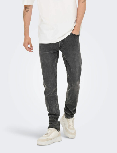 ONLY & SONS Onsloom Slim 5748 Ey Box Jeans Mu - Grey - 33 x 34