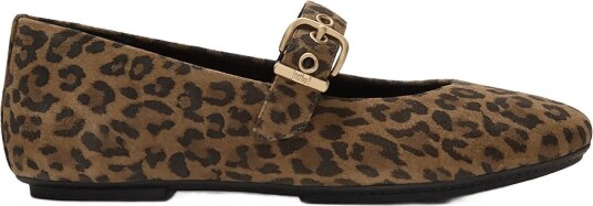 FitFlop Delicato Suede Leopard Mary Janes Multi/patterned 41