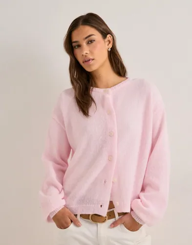 Pieces Rosa Pcida Ls O Neck Knit Cardigan Noos