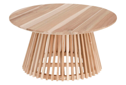 JEANETTE sofabord Ø 80 cm Natur/natur