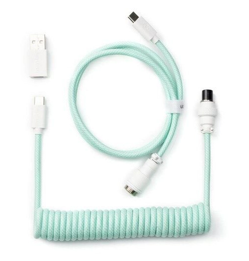 Keychron Coiled Aviator Cable Mint