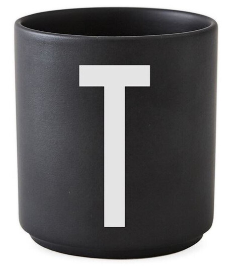 Design Letters Porselenskopp, Sort, T