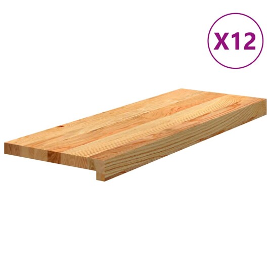  12 Stk Lysebrun 70x30x2cm Heltre Eik
