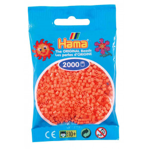 Hama Mini Perler 501-44 Pastell Rød 2000 stk Hama Mini Perler 501-44 Pastell Rød 2000 stk